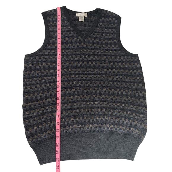 Vintage Tricots St. Raphael 100% Wool Sweater Vest Academia Men's Size Large - Picture 5 of 6